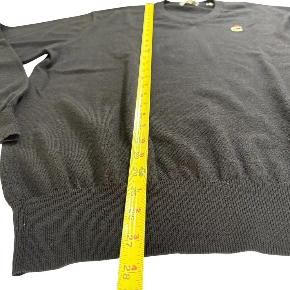 Peter Millar Mens Golf Sweater  XL V-Neck 100% Italian Merino‎ Wool Quiet Luxury